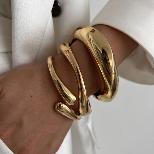 Vintage Hip Hop Metal Cuff Bangles - TopTrendingCart.com