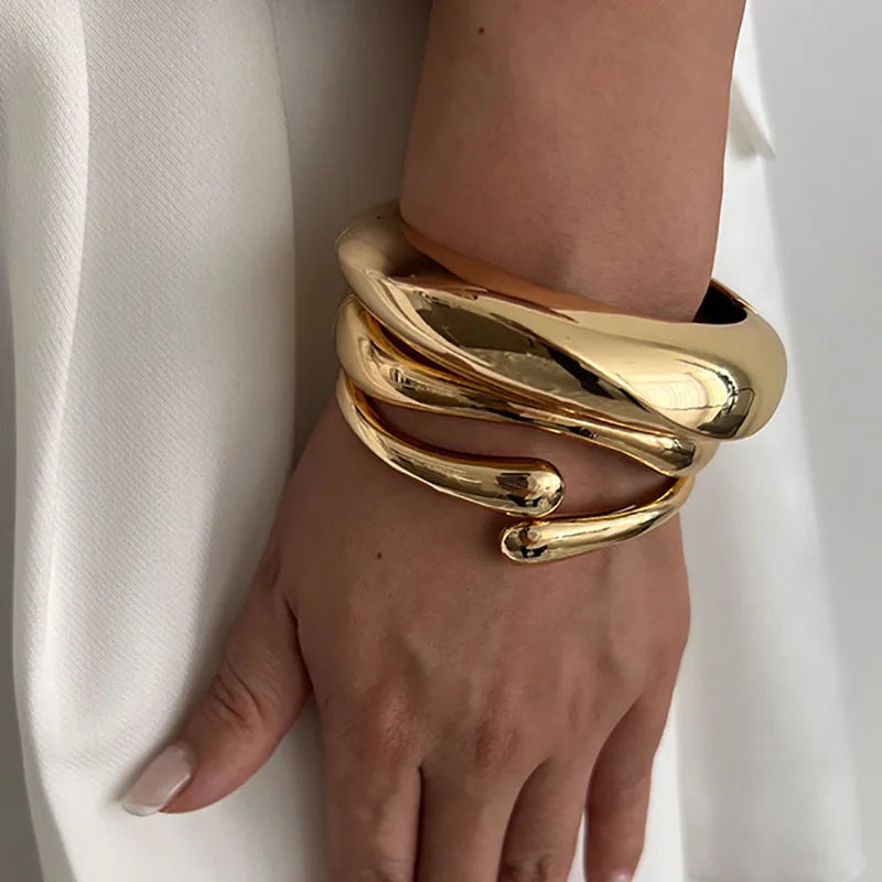 Vintage Hip Hop Metal Cuff Bangles - TopTrendingCart.com