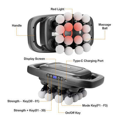 16 Head Deep Tissue Massager