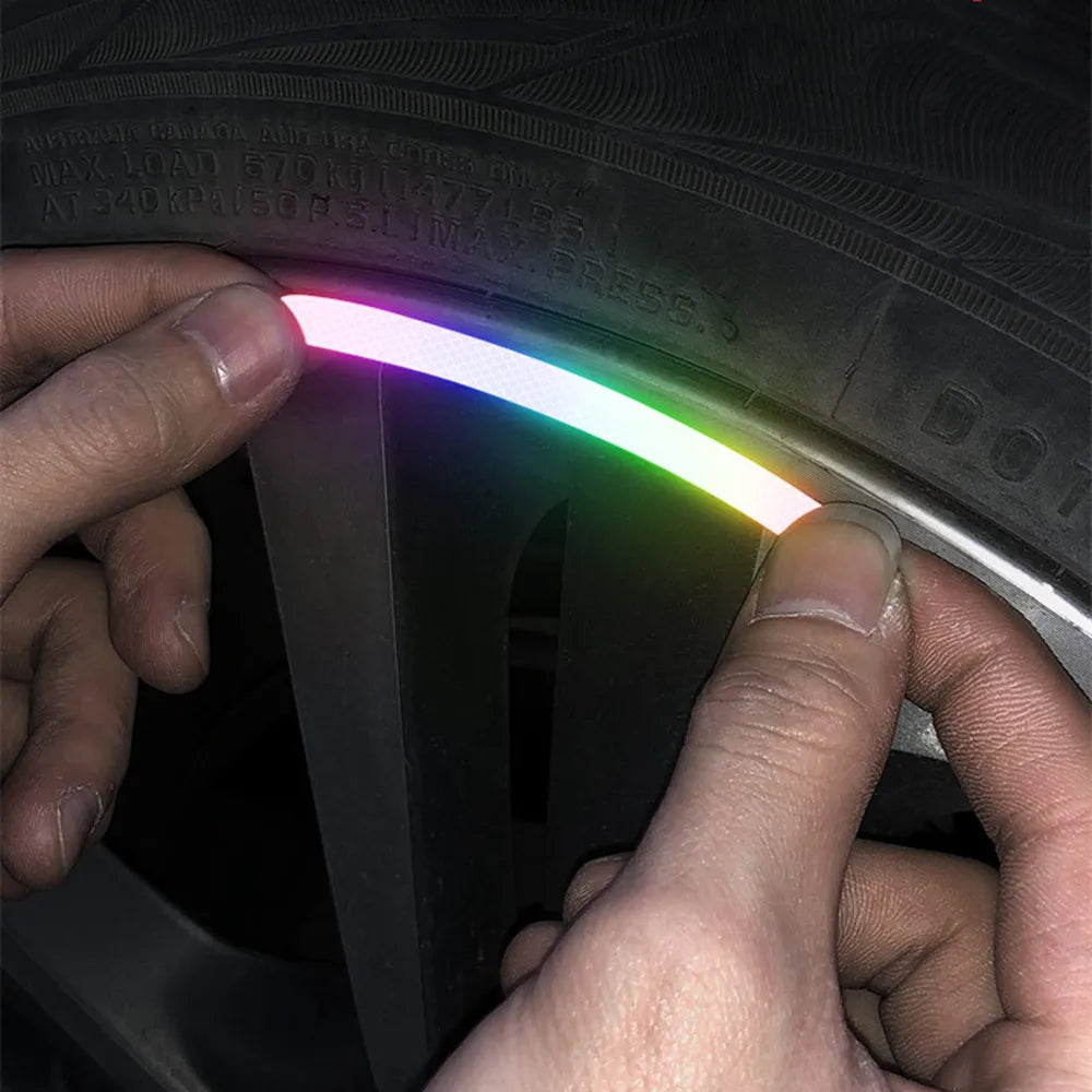 Car Universal Wheel Hub Reflective Stripes - TopTrendingCart.com