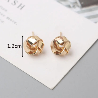 Tiny Metal Stud Earrings - TopTrendingCart.com