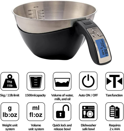Electronic With Scale Measuring Cup Portable Kitchen